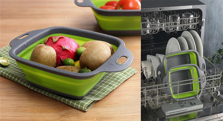 FOLDABLE VEGETABLE WASHING BASKET