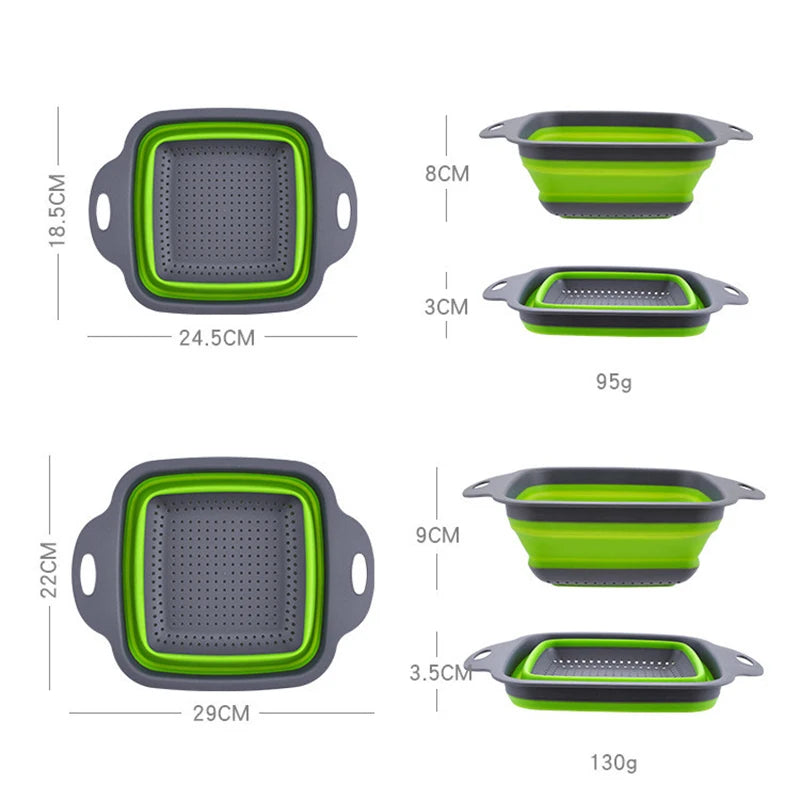 FOLDABLE VEGETABLE WASHING BASKET