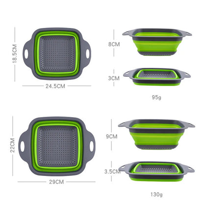 FOLDABLE VEGETABLE WASHING BASKET