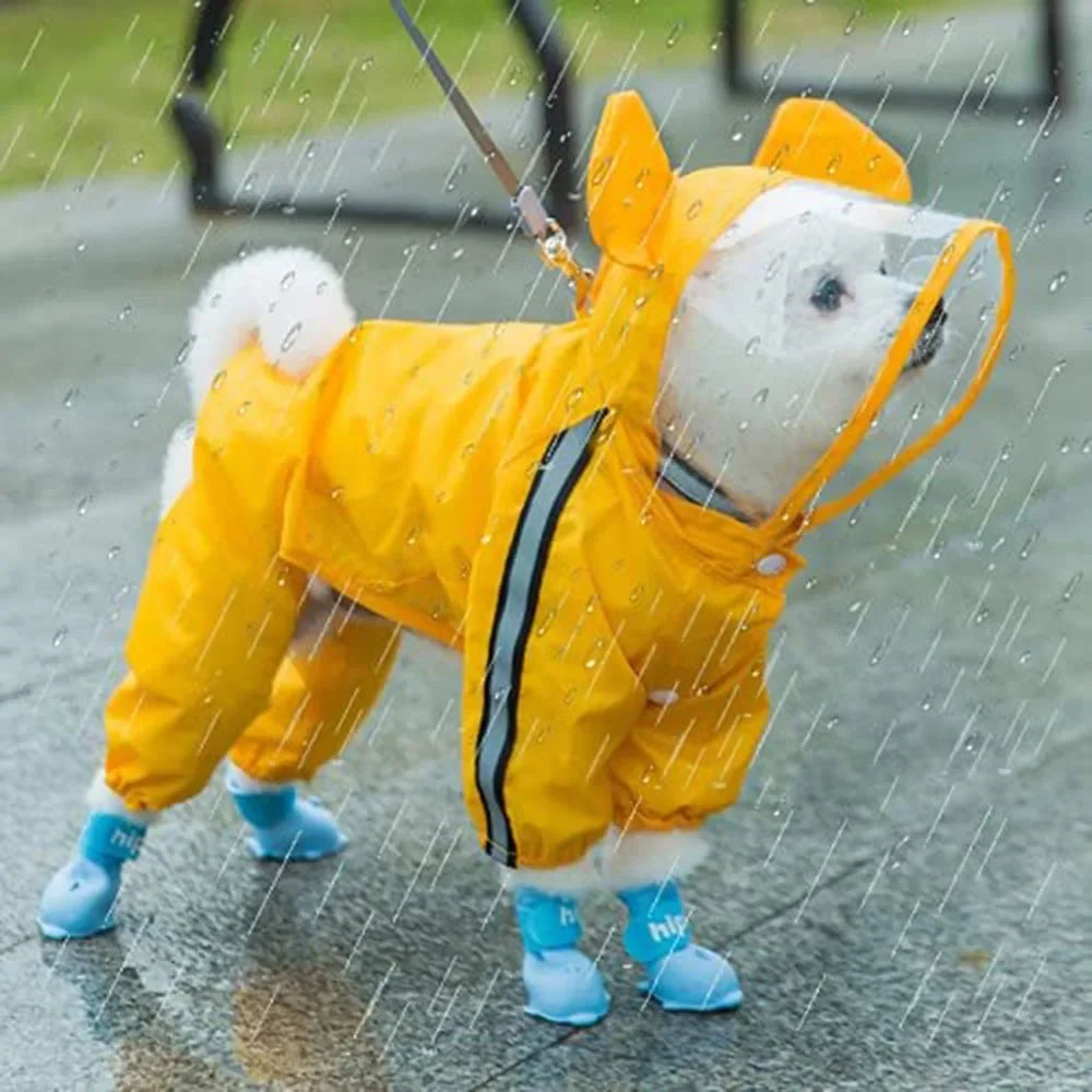 Bear Shape Dog Raincoat