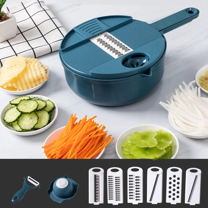 MULTI-FUNCTIONAL NINE-IN-ONE VEGETABLE CUTTER